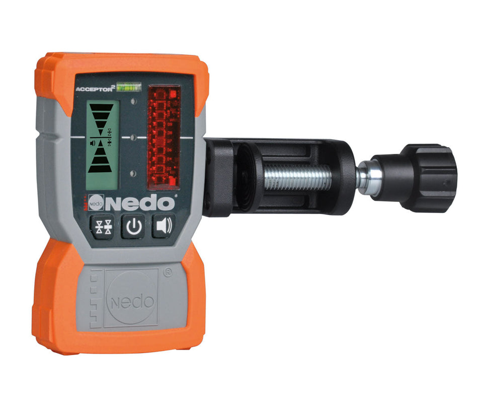 Nedo Acceptor2 with Heavy-Duty Rod Clamp